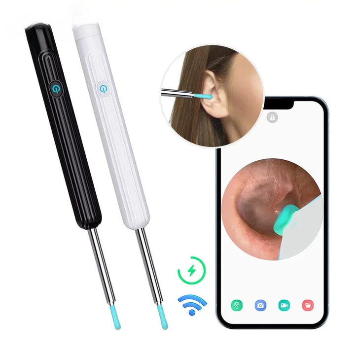 Wireless WiFi Ear Pick Otoscope Camera Borescope Luminous Ear Wax