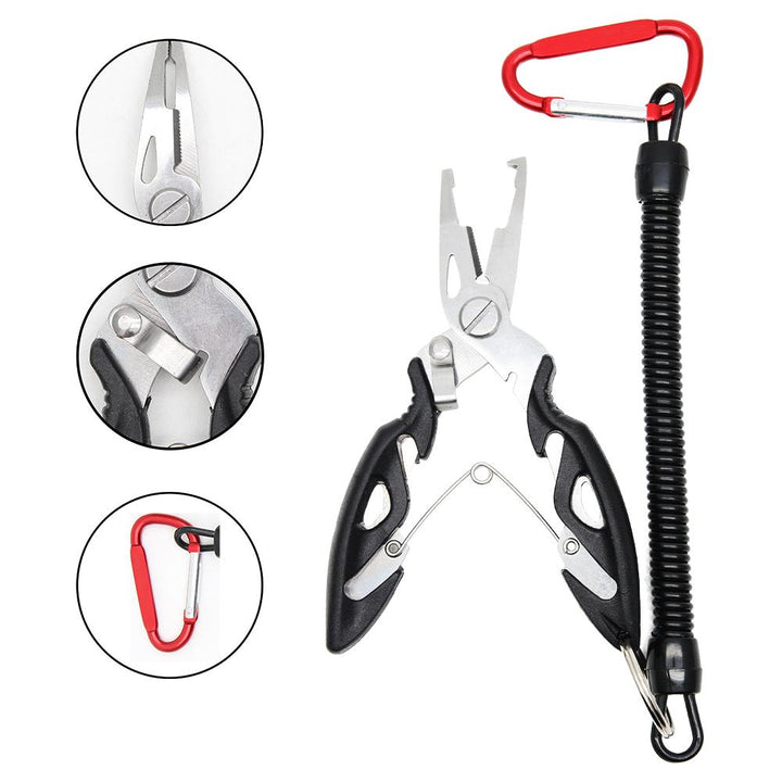 Anti-lost Fishing Pliers Stainless Steel Tools Fishing Line Pliers