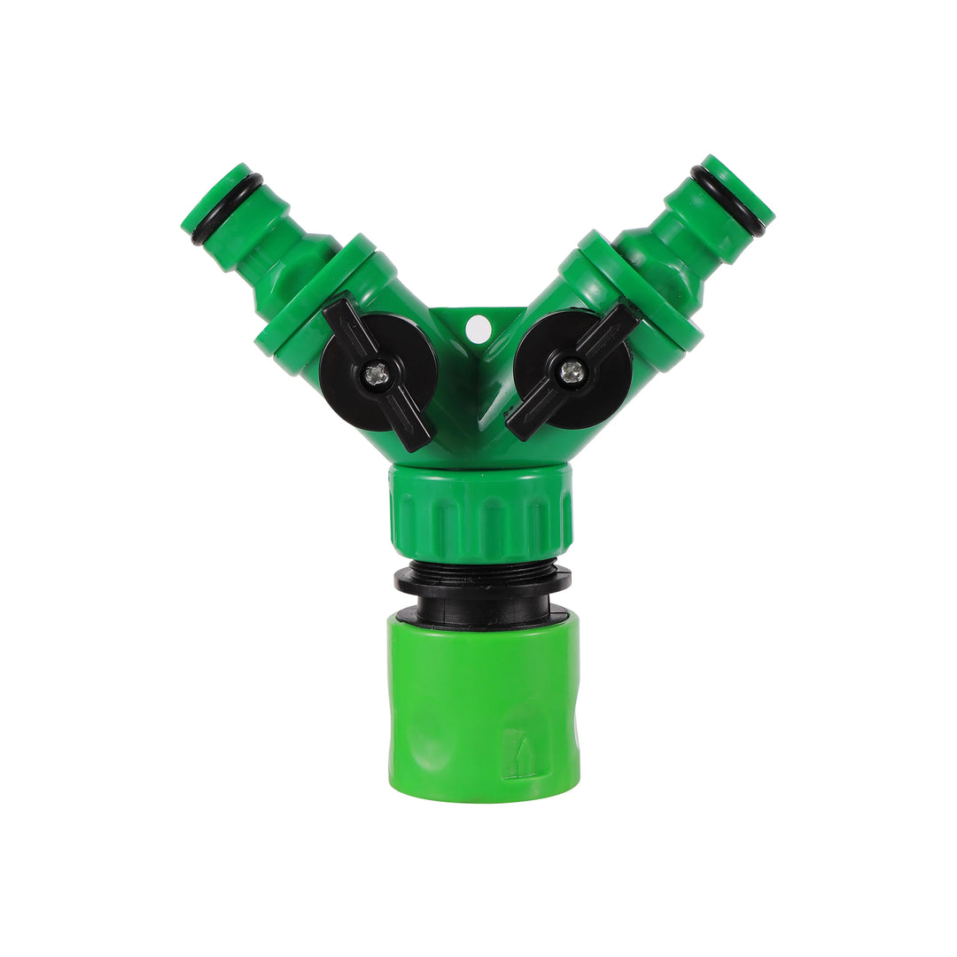 Garden Irrigation Y-shaped Water Splitter 1/2" 3/4" Female Thread 2-Way Water Valve Watering System Water Controller Switch