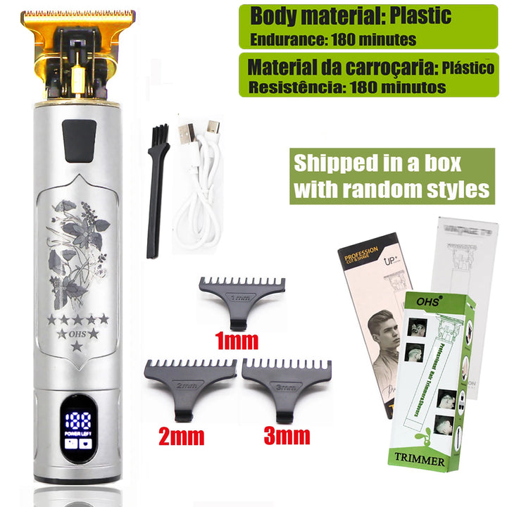 Vintage T9 Hair Clipper Beard Shaving Body Hair Trimmer Clippers Electric Men Haircut Machine 0mm Barber Shaver