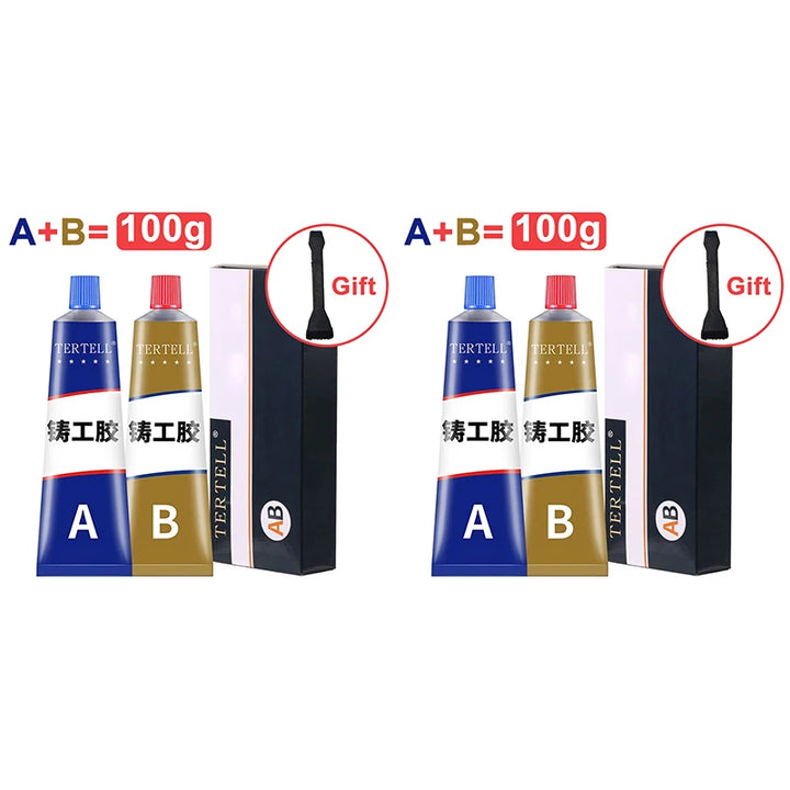 AB Casting Repair Glue High Temperature Resistant Liquid Metal Welding Filler Metal Repair Glue for Metal Casting Defect