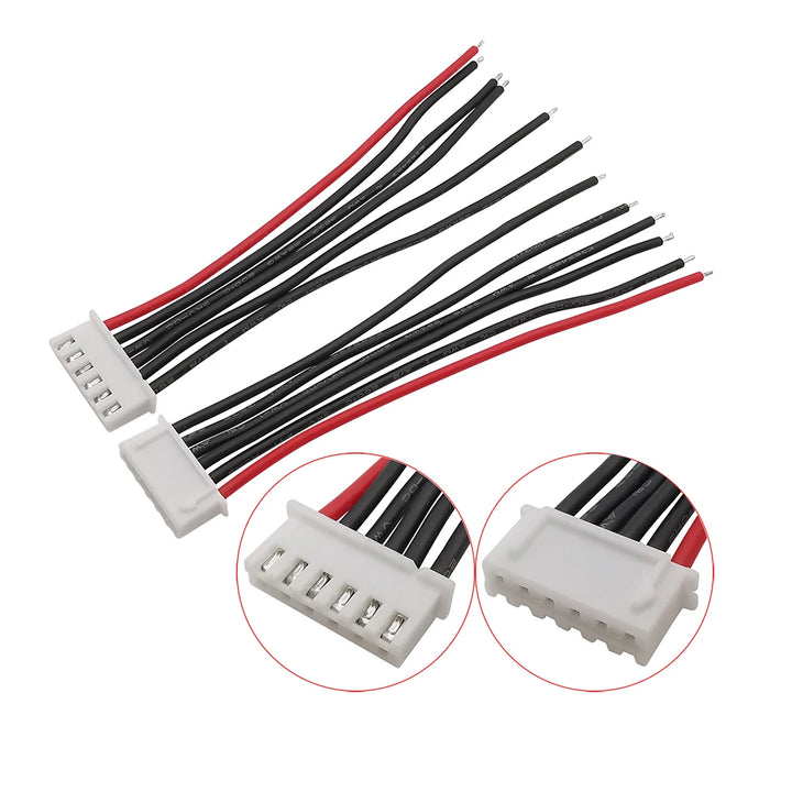 5/10Pcs JST XH Connector 1S 2S 3S 4S 5S 6S 7S LiPo Battery Balance Charger Plug Cable 10cm 15cm 20cm 22AWG Silicone Wire