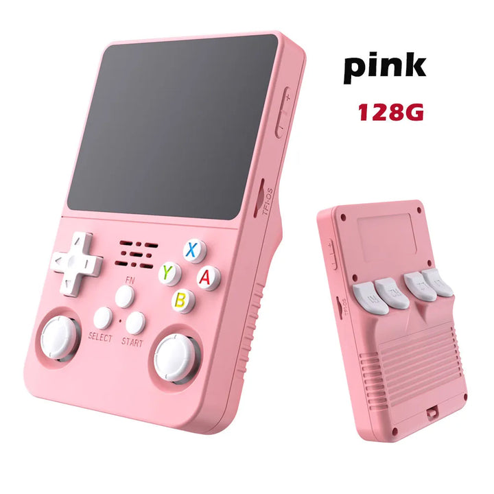 R36S Retro Video Handheld Game Console Linux System 3.5 in IPS Screen  3000mAH Battery 64G/128G TF Card Preinstalled Games