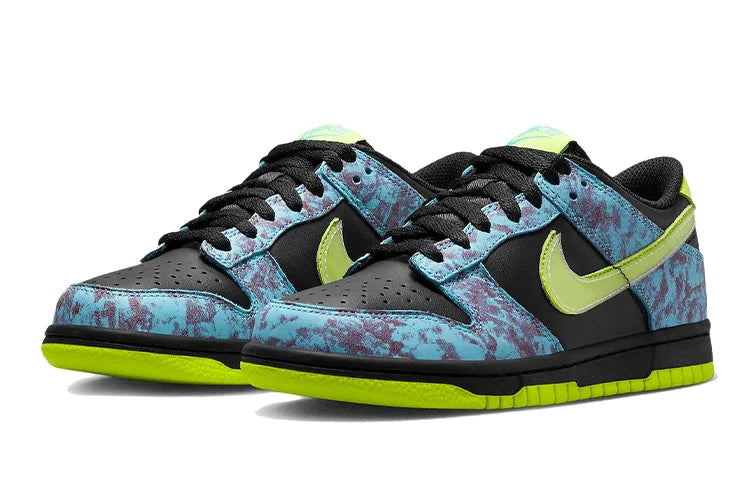 Nike Dunk Low SE Acid Wash Baltic Blue Volt GS Sneakers shoes With Original Box