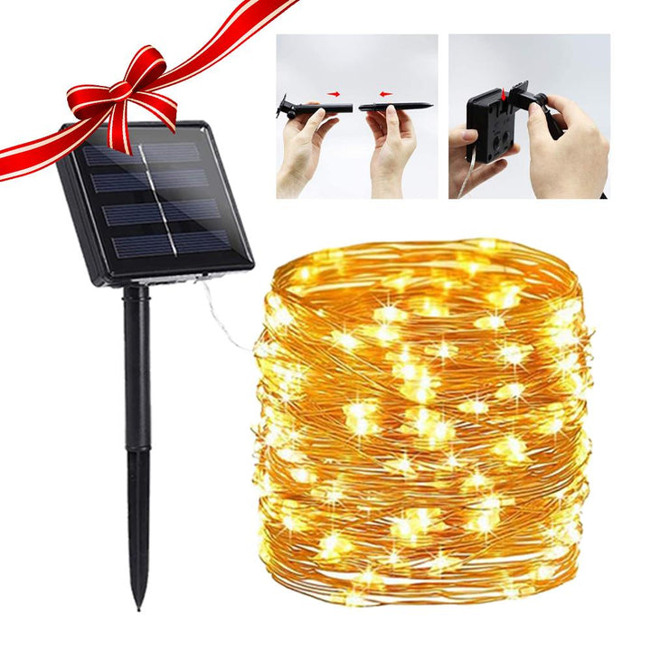 Solar Powered String Lights Indoor Outdoor Waterproof For Gardens Home