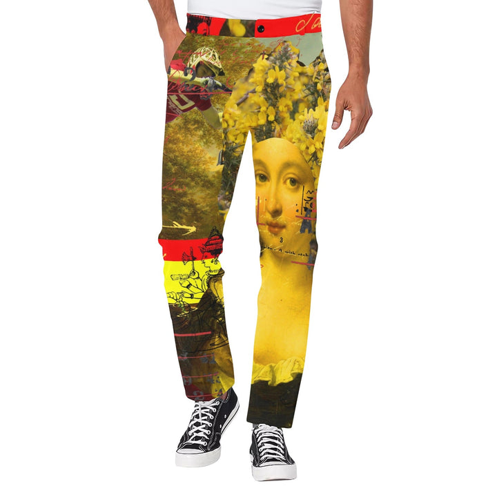 IT'S ALL ABOUT THE YELLOW FLOWER HEADDRESS Men's All Over Print Casual