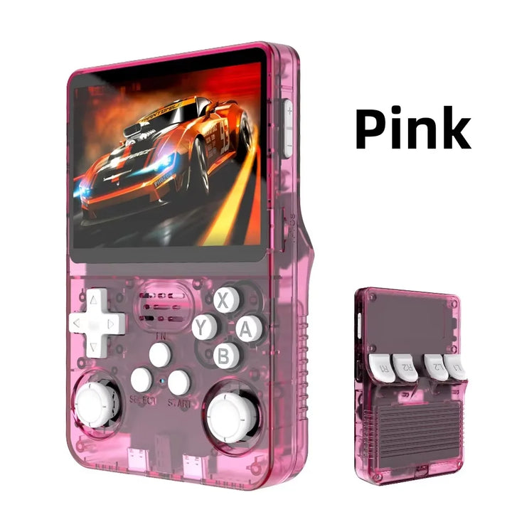 R36S Retro Handheld Video Game Console Linux System 3.5-inch IPS Screen Portable Handheld Video Player 64GB 15000 Games