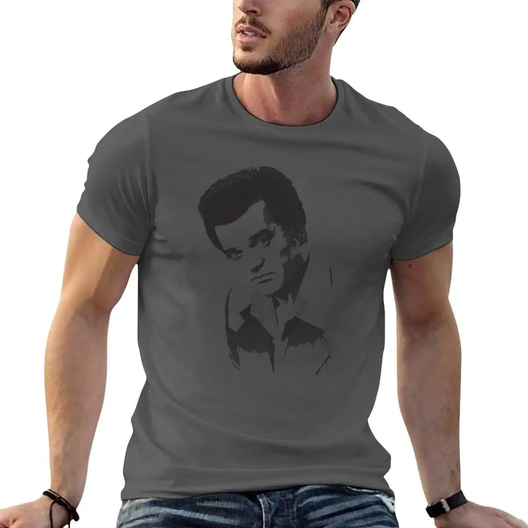New Conway Twitty Halftone T-Shirt hippie clothes Tee shirt custom t shirts sports fan t-shirts workout shirts for men
