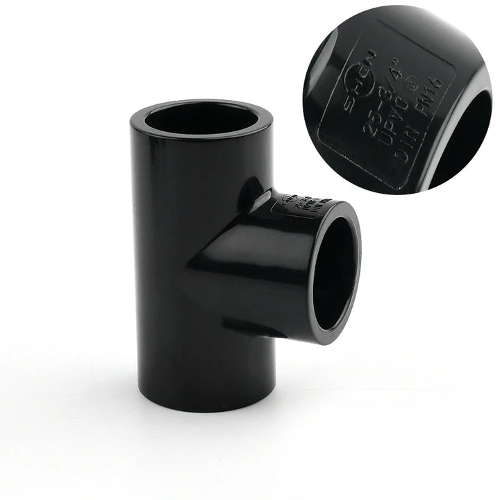 2~20PCS 20,25mm Thicken Black UPVC Connectors Aquarium Accessories Fish Tank Joints Garden Irrigation Fittings Water Pipe Joint