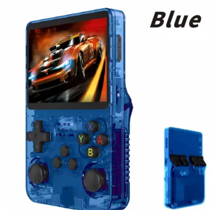 R36S Retro Handheld Video Game Console Linux System 3.5-inch IPS Screen Portable Handheld Video Player 64GB 15000 Games