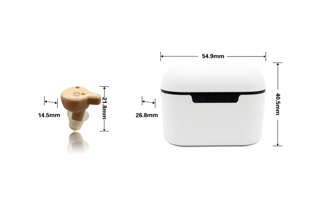 Bluetooth 16 Channels Rechargeable Mini CIC Invisible Digital Sound Amplifier CIC Hearing Aid Wireless streaming