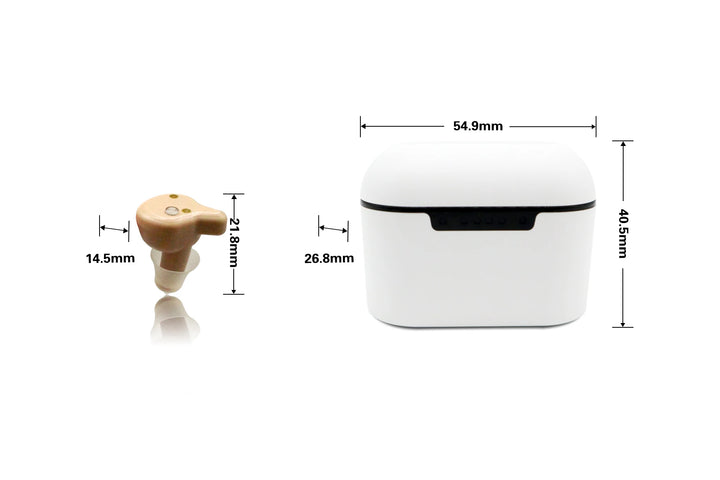 Bluetooth 16 Channels Rechargeable Mini CIC Invisible Digital Sound Amplifier CIC Hearing Aid Wireless streaming