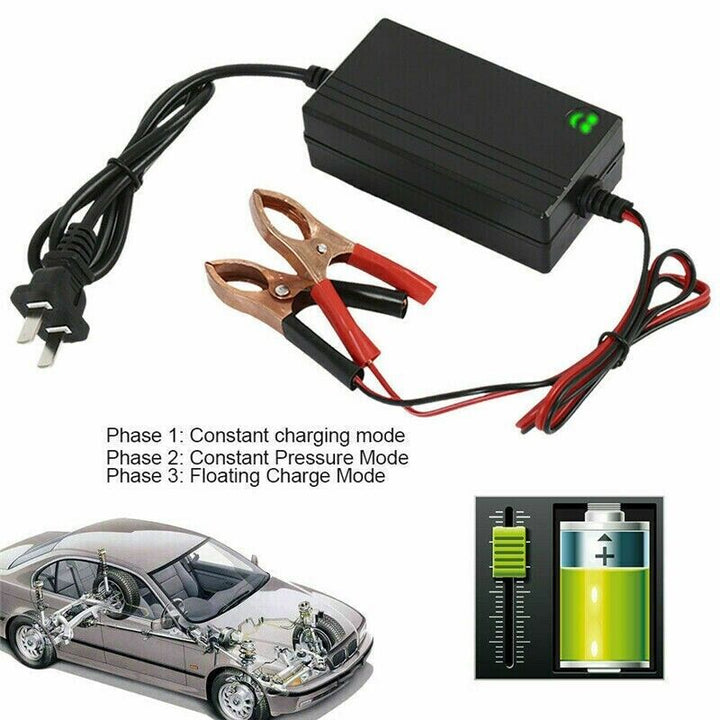 Portable 12V Auto Car Battery Charger Truck Trickle Maintainer Boat