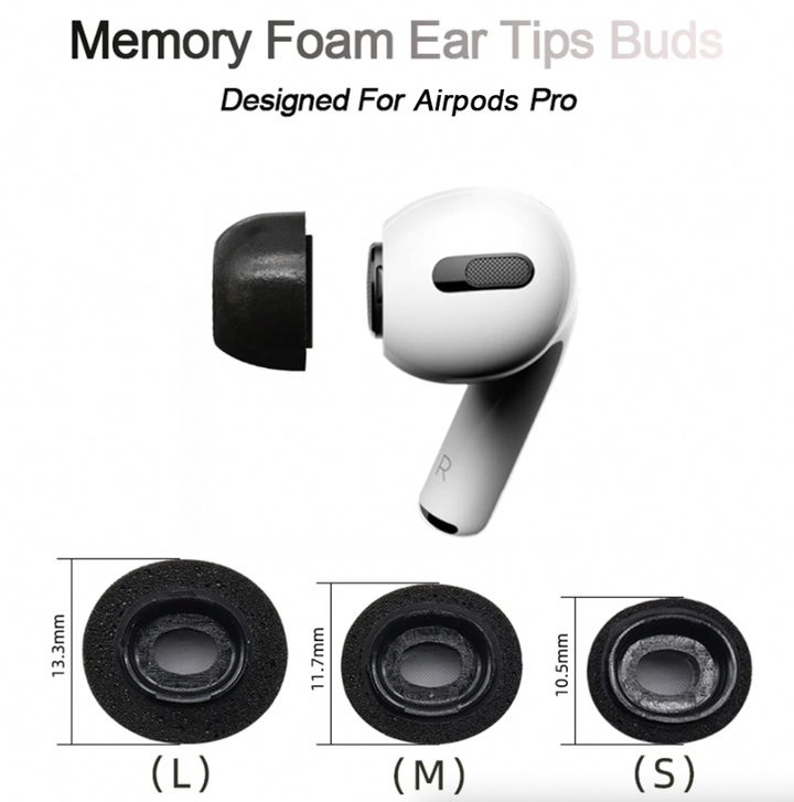 Replacement Ear Tips For Apple Airpods Pro Memory Foam Tips Airpod Pro