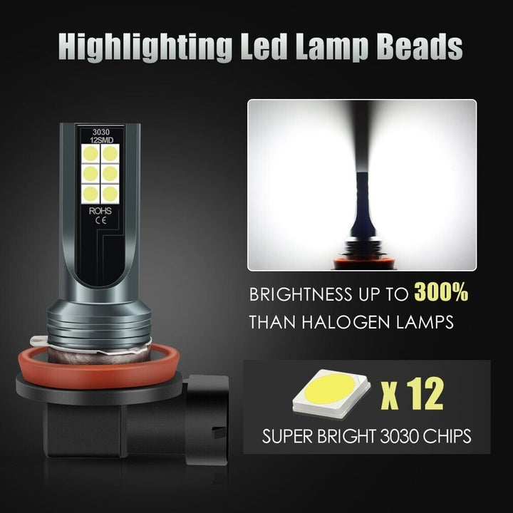9005 9006 LED Headlights Kit Combo Bulbs 8000K High Low Beam Super