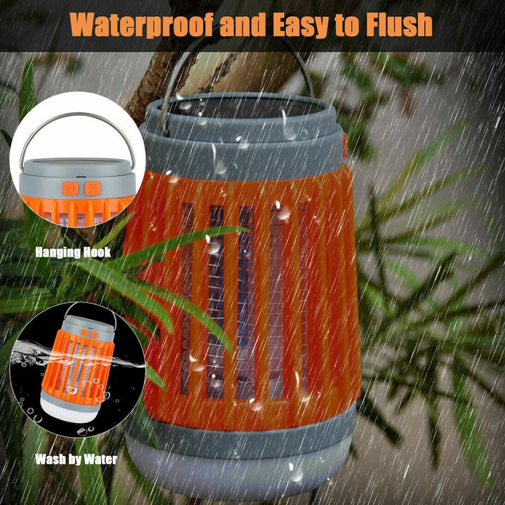 Solar USB Mosquito Killer Light Electronic Fly Bug Insect Zapper Trap