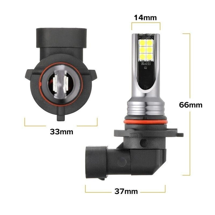 9005 9006 LED Headlights Kit Combo Bulbs 8000K High Low Beam Super