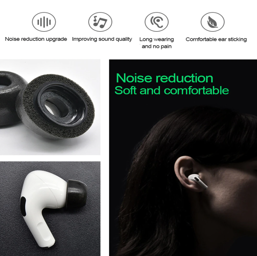 Replacement Ear Tips For Apple Airpods Pro Memory Foam Tips Airpod Pro