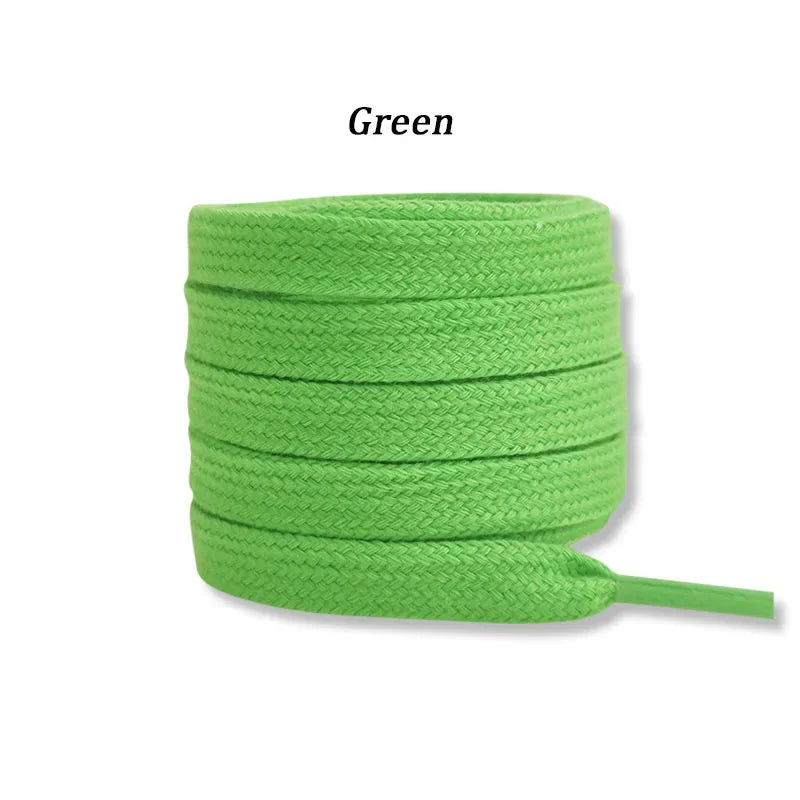 New Flat Cotton Shoelaces for Sneakers AF1 AJ1 Shoelace High-top Canvas Casual Shoe Laces No Elasticity Shoestrings Men Women