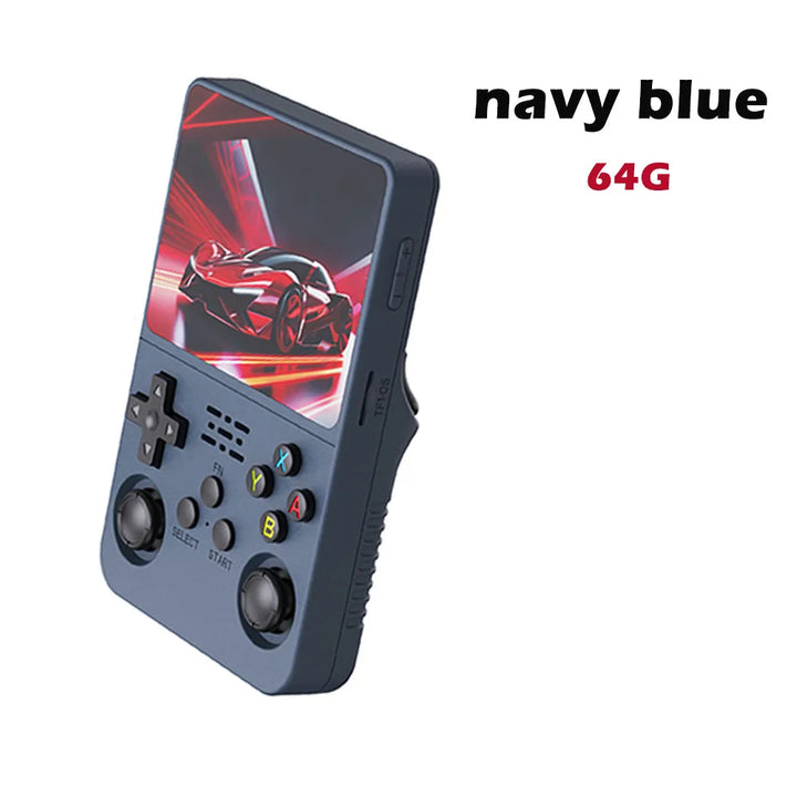 R36S Retro Handheld Video Game Console Linux System 3.5 Inch IPS Screen Portable Player 64GB GamesMultiple colors are available