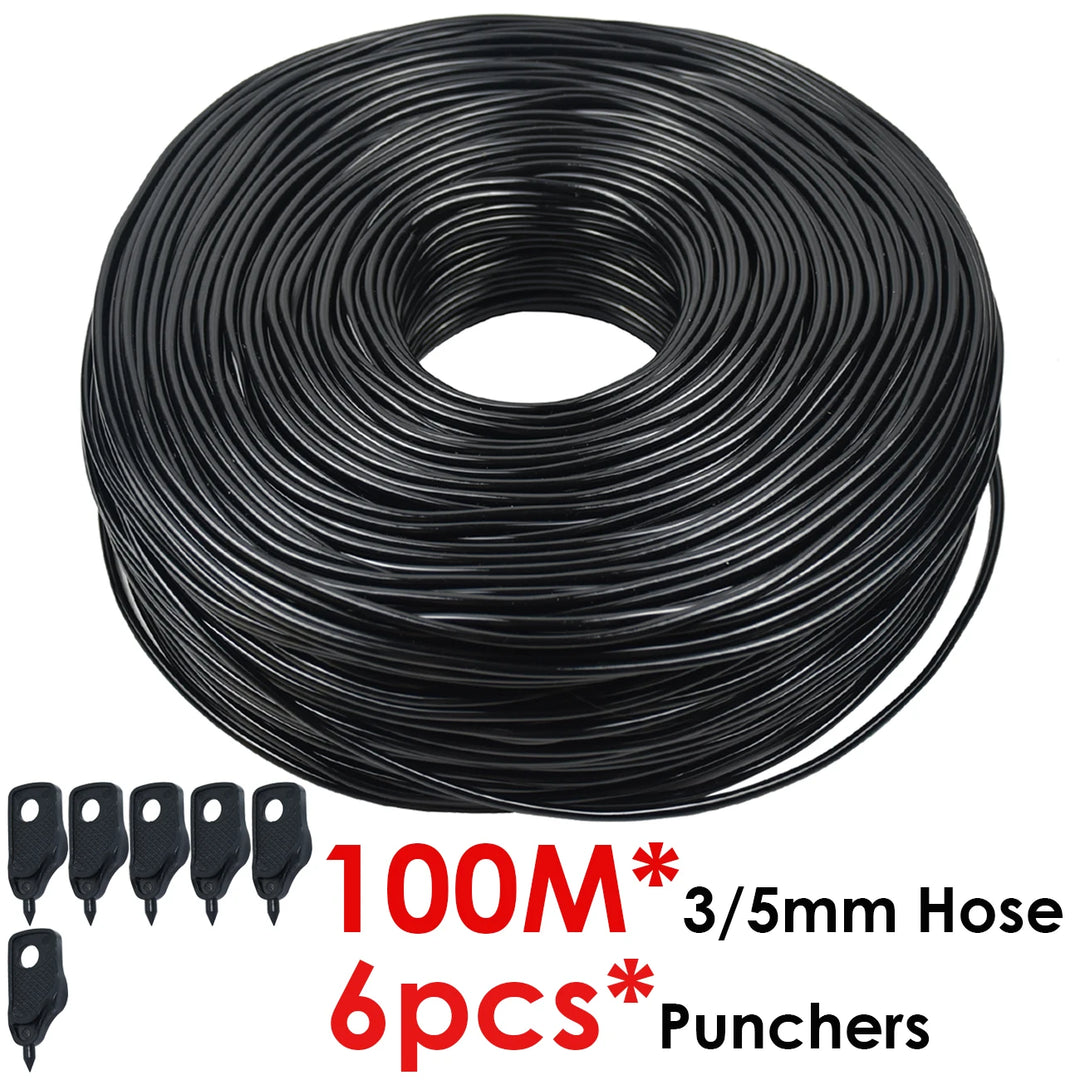 KESLA Garden 2L/H Drip Irrigation Watering Saving System Kit Drop by Drop Drippers 3/5mm Hose for Plant Potted Bonsai Vegetables