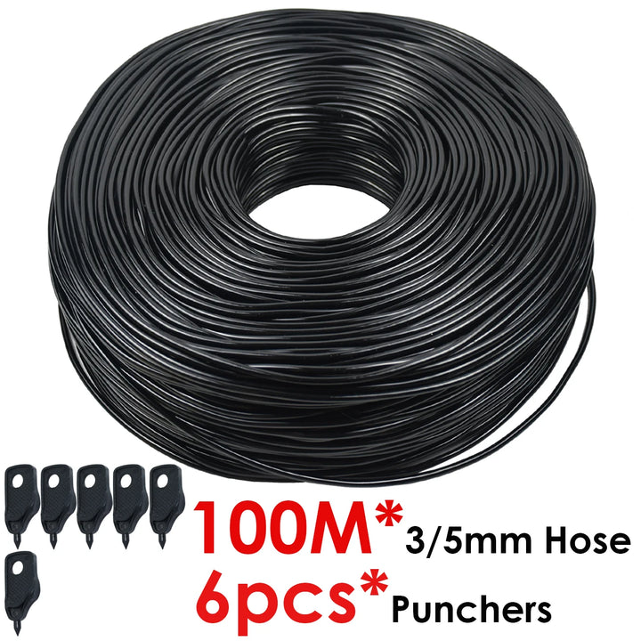 KESLA Garden 2L/H Drip Irrigation Watering Saving System Kit Drop by Drop Drippers 3/5mm Hose for Plant Potted Bonsai Vegetables