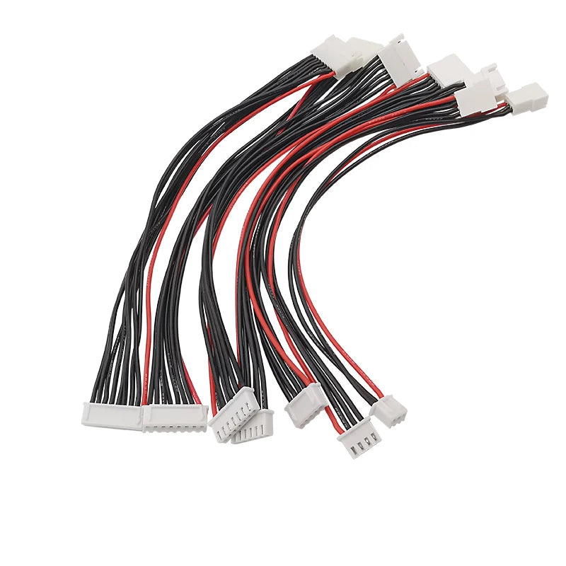 5Pcs/lot JST XH 2.54mm Pitch 2/3/4/5/6/7S 22AWG Silicone Wire Lipo Balance Wires Extension Cable Connector XH2.54 Male to Female