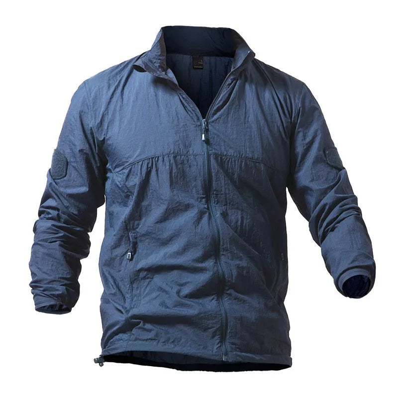 Outdoor Jacket For Men Quick Dry Tactic Skin Jacket Men Sunscreen Clothing Hooded Camouflage Ultra Light Thin Windbreaker Jacket