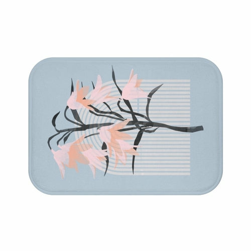 Floral Abstract Bath Mat Home Accents