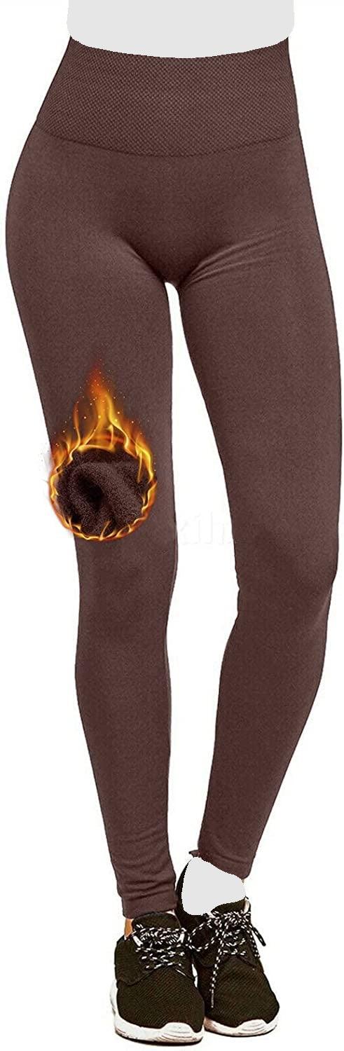 Hot! Women’s Extra Fleece Leggings High Waist Soft Stretchy Warm