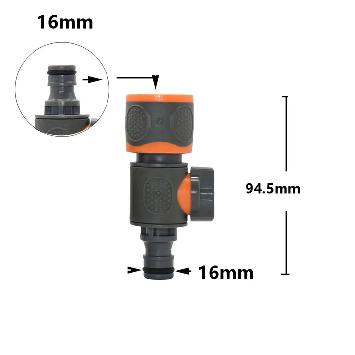 Garden Hose Quick Connector 1/2 3/4 1 Inch Pipe Coupler Stop Water Connector 16/20/32mm Repair Joint Irrigation System Fitting