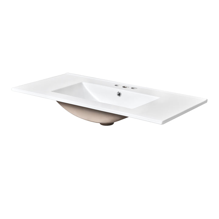 36'' Bathroom Vanity with Top Sink, Modern Bathroom Storage Cabinet