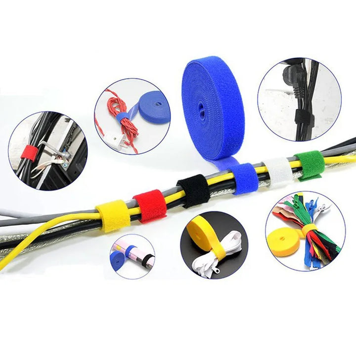 Plant ties Nylon plant ties Garden tape Adjustable plant support shape tape Velcro data cable ties