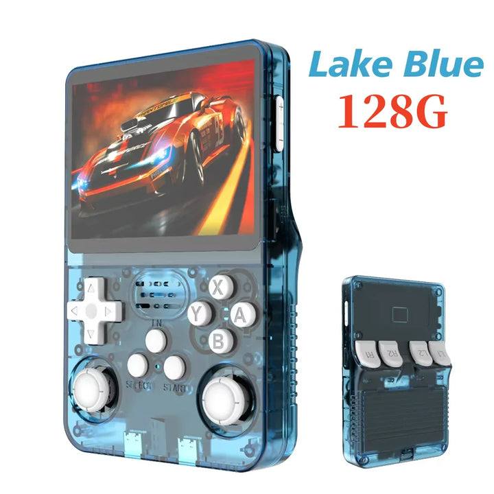 R36S Retro Handheld Video Game Console Linux System 3.5 Inch IPS Screen Portable Player 64GB GamesMultiple colors are available