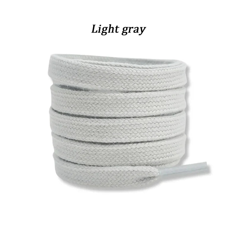 New Flat Cotton Shoelaces for Sneakers AF1 AJ1 Shoelace High-top Canvas Casual Shoe Laces No Elasticity Shoestrings Men Women