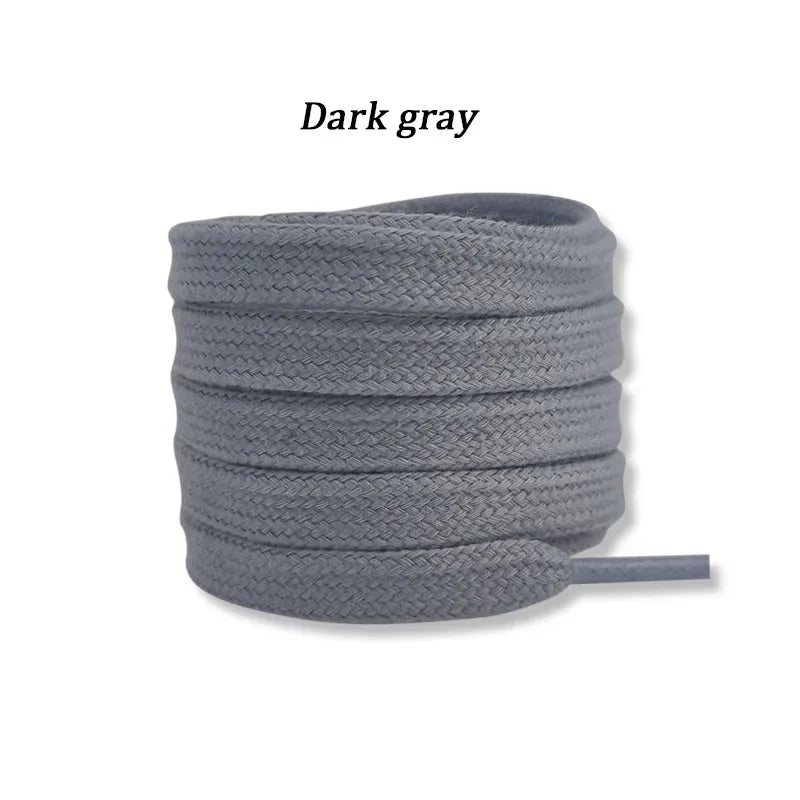 New Flat Cotton Shoelaces for Sneakers AF1 AJ1 Shoelace High-top Canvas Casual Shoe Laces No Elasticity Shoestrings Men Women