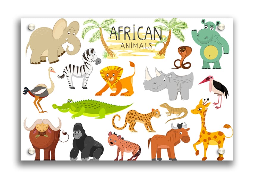 African animals cartoon