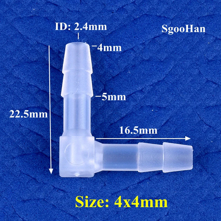 5~200pcs 4~20mm PP Elbow Connectors Aquarium Tank Fittings Air Pump Aerator Pagoda Joint Garden Irrigation Medical Hose Joints