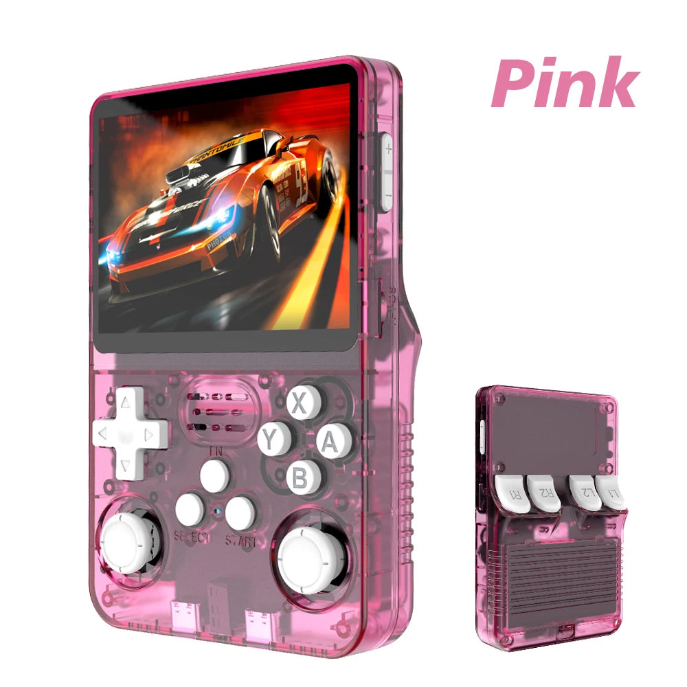 R36S Retro Handheld Video Game Console Linux System 3.5-inch IPS Screen Portable Handheld Video Player 64GB 15000 Games