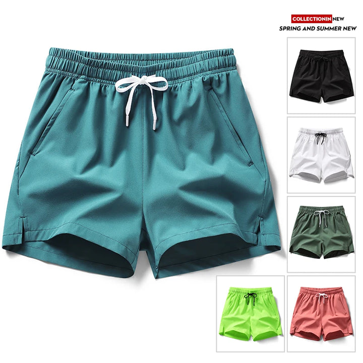 American Couple High Elastic Shorts, Triple Pants, Sports Basketball Shorts, Quick Drying Training, Running, Fitness, Summer