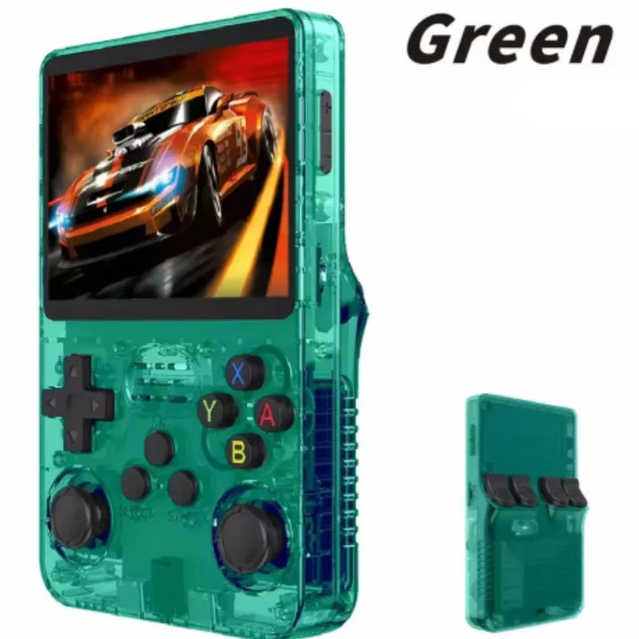 R36S Retro Handheld Video Game Console Linux System 3.5-inch IPS Screen Portable Handheld Video Player 64GB 15000 Games