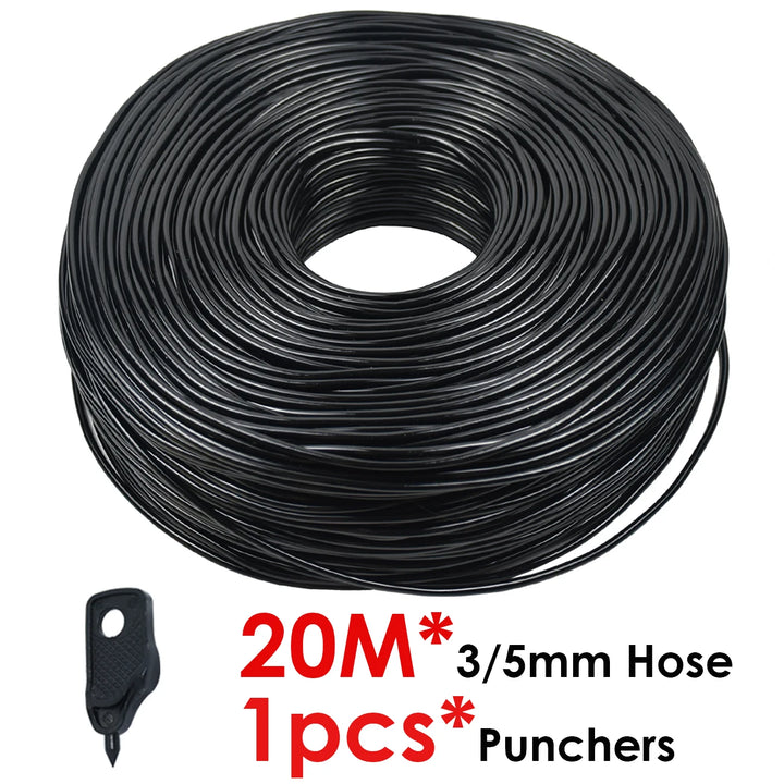 KESLA Garden 2L/H Drip Irrigation Watering Saving System Kit Drop by Drop Drippers 3/5mm Hose for Plant Potted Bonsai Vegetables