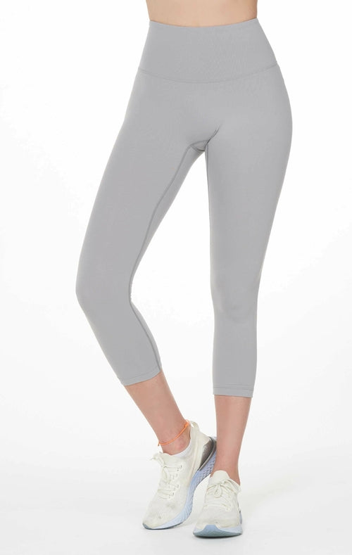 Hybrid Cloudlux Capri Leggings High Waist - Stone Grey