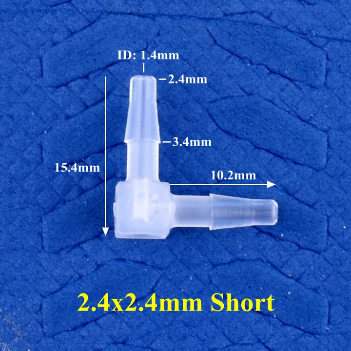 5~200pcs 4~20mm PP Elbow Connectors Aquarium Tank Fittings Air Pump Aerator Pagoda Joint Garden Irrigation Medical Hose Joints