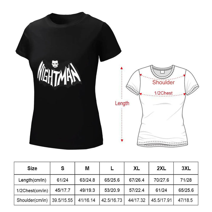 DayMan V NightMan T-Shirt Blouse Aesthetic clothing cropped t shirts for Women