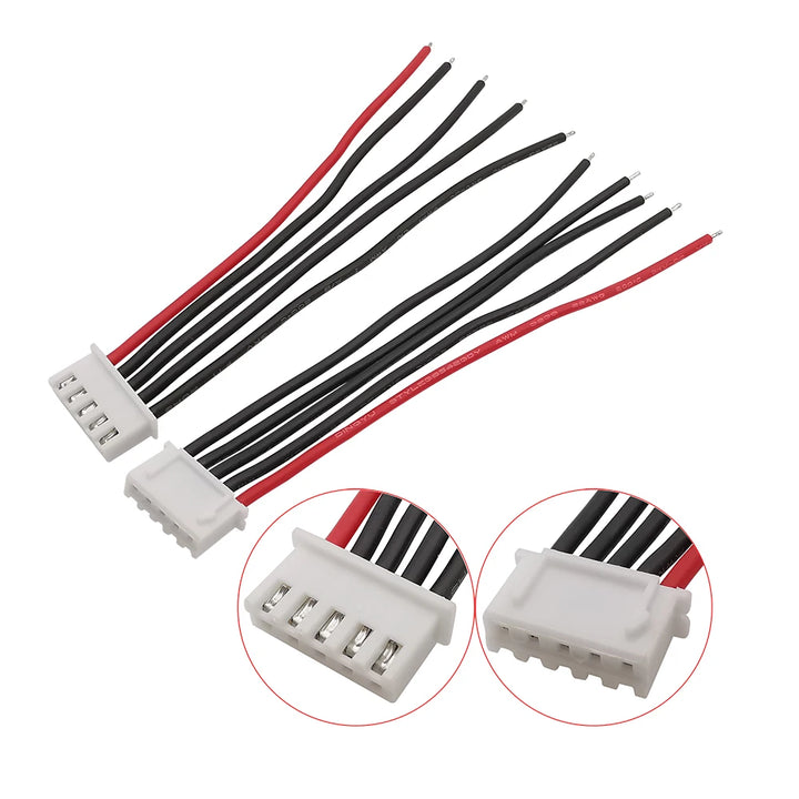5/10Pcs JST XH Connector 1S 2S 3S 4S 5S 6S 7S LiPo Battery Balance Charger Plug Cable 10cm 15cm 20cm 22AWG Silicone Wire