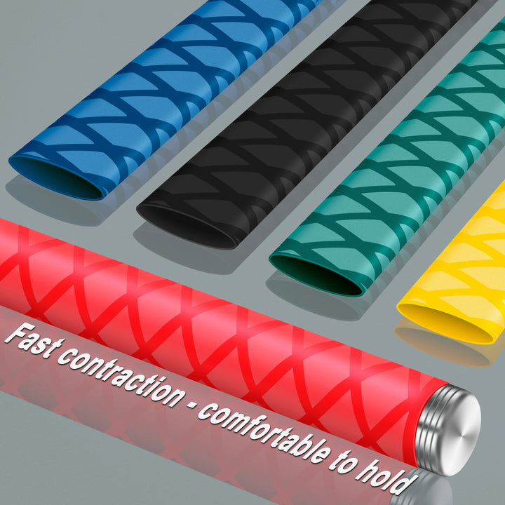Anti-Slip Heat Shrink Tube For Fishing Rod Or DIY Electrical Insulation 5 Colors 1M 15/18/20/22/25/28/30/35/40/50mm