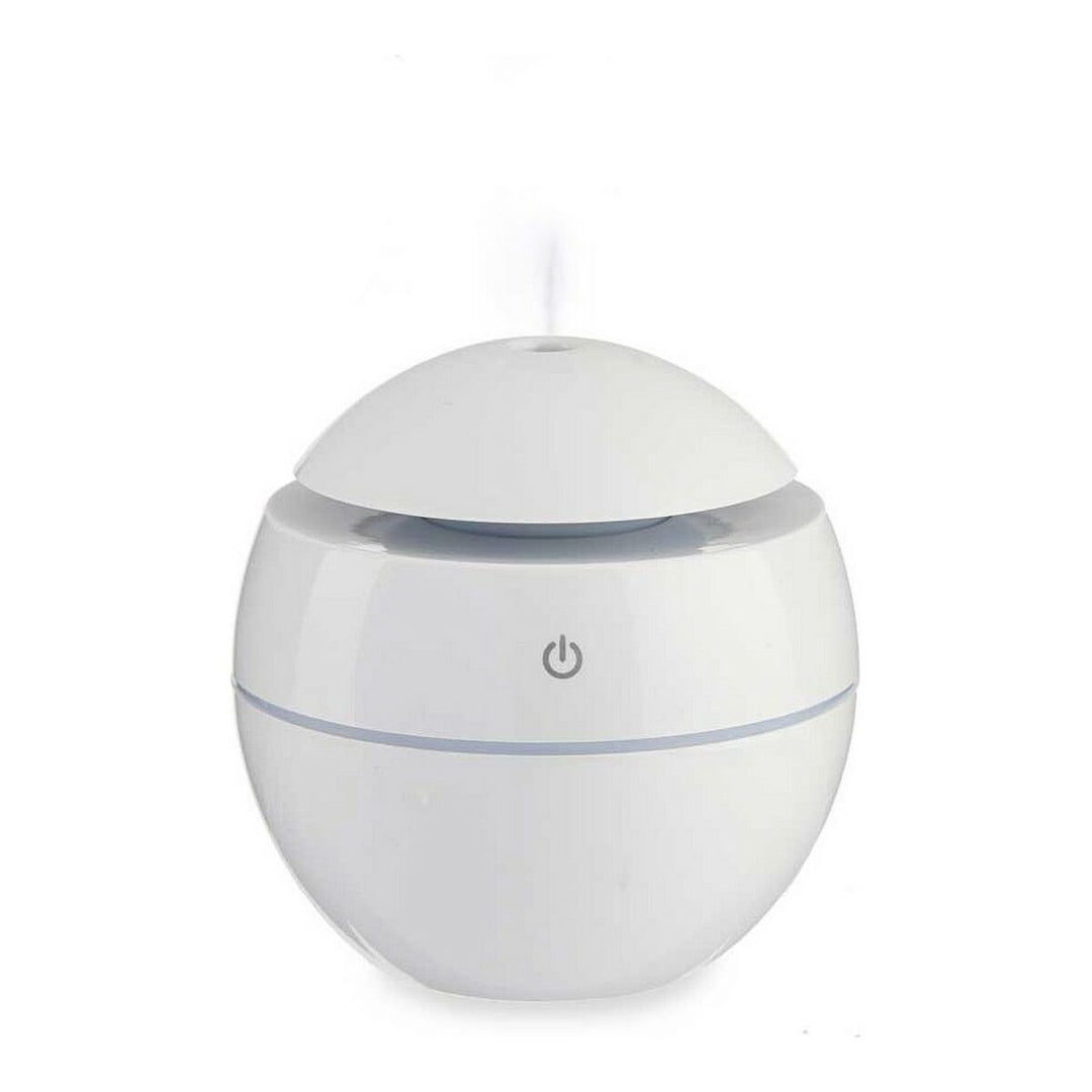 Aroma Diffuser Humidifier with Multicolour LED White Plastic (130 ml)