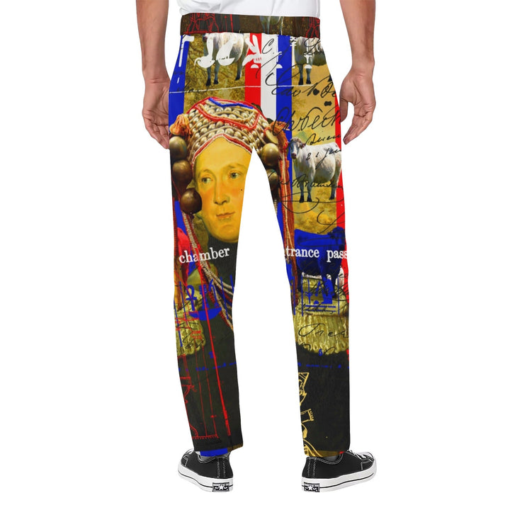 BLEU BLANC ROUGE Men's All Over Print Casual Pants