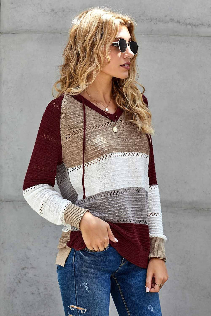 Beach Bonfire Knitted Hoodie